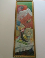 GERARDO CASTELLANOS VINTAGE MODERNIST PAINTING EXPRESSIONIST CUBIST  SURREALISM