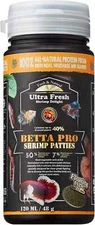 Ultra Fresh Betta Fish Food, Pro Shrimp Patties, 1.87 Ounce (Pack of 1)