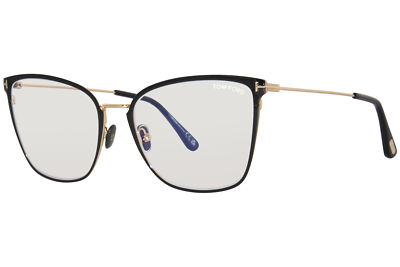 Tom Ford TF5839-B 001 Eyeglasses Frame Women's Shiny Black