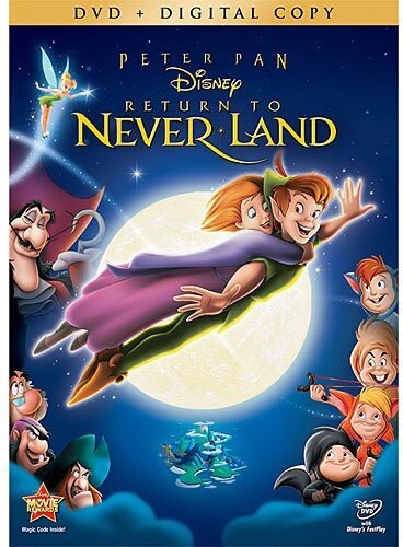 RETURN TO NEVER LAND - Peter Pan Neverland Disney DVD NEW/SEALED