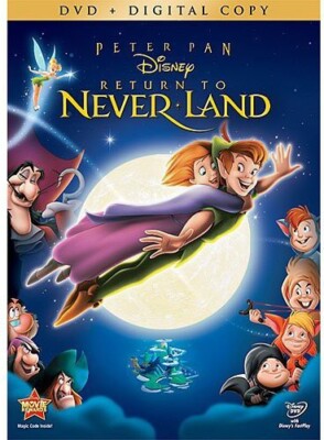 RETURN TO NEVER LAND - Peter Pan Neverland Disney DVD NEW/SEALED