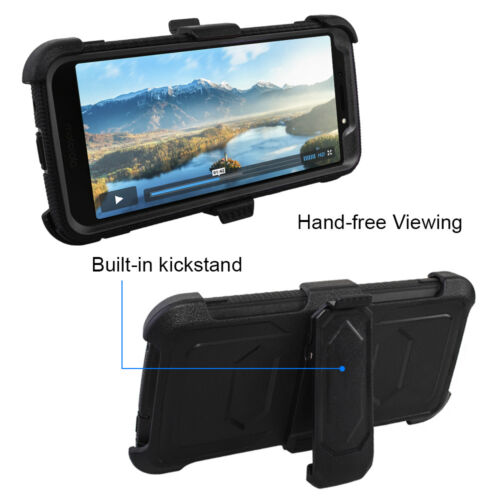Funda protectora híbrida a prueba de golpes con clip para Motorola Moto G6 Play E5 - Imagen 6 de 29