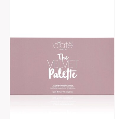 CIATE LONDON The Velvet Palette Eyeshadow-12 Shades-Full Size-NEW IN BOX!!
