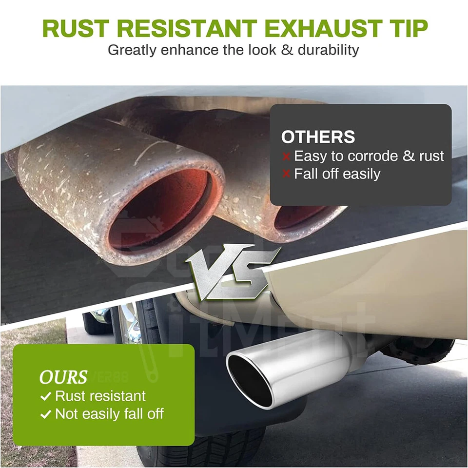 For Toyota Land Cruiser Stainless Steel Exhaust Tip 5" Inlet - 6" Outlet - 15" - Image 2 of 4