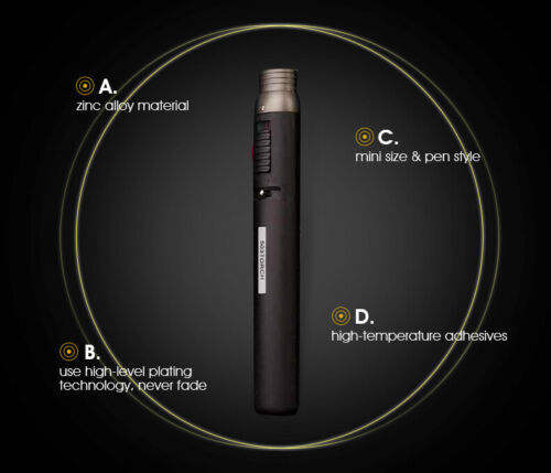 Flame Welding Torch Jet Lighter Windproof Refillable Butane Gas Baking Outdoor - Picture 5 of 10