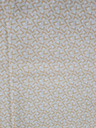 ALE SALE SALE Little Friends Gold Geometric Dots Benartex Cotton Fabric 2yd - Picture 2 of 3
