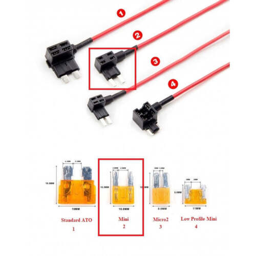 Viofo HK5 3-Wire Hardwire Kit for the VS1 (sold with or without fuse taps) - Picture 9 of 21