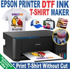 Epson Printer with DTF ink Heat Transfer Print Cotton T-Shirt Maker Start Bundle
