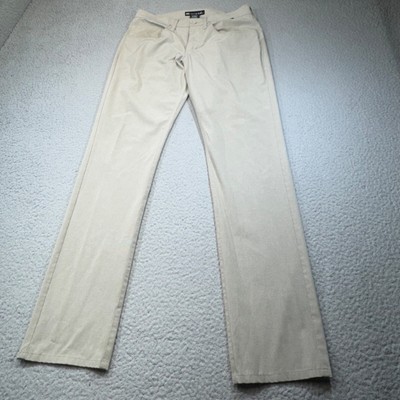 Travis Mathew Pants Men 30x32 Chinos Tan Stretch 5 Pocket Golf Beckladdium Light