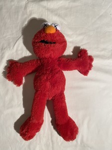 kaws sesame street uniqlo elmo plush toy red