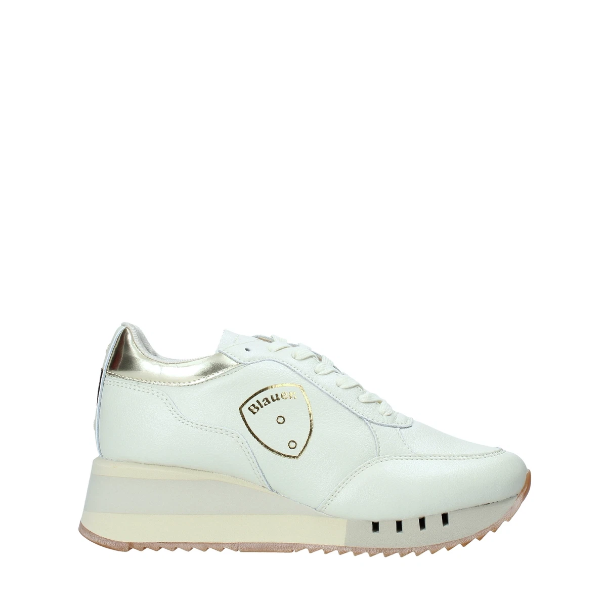 SNEAKERS DONNA Blauer shoes CHARLOTTE05 STO PELLE BIANCO