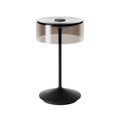 SIGOR Akku-Glasleuchte Numotion 265mm nachtschwarz Tischleuchte 2,2W FlexMood 22