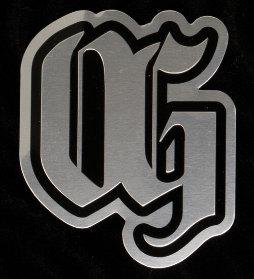 Bike Embossed  Flat Badge Emblem