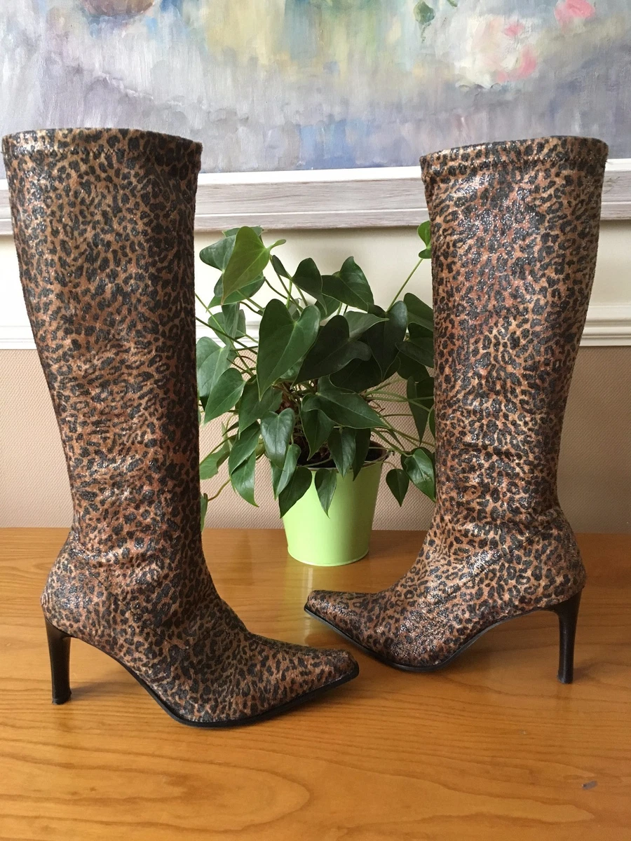 Carvela leopard print boots clearance