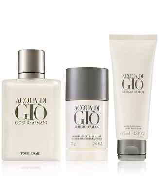 Acqua Di Gio Pour Homme 3.4oz edt Spray After Shave Balm and