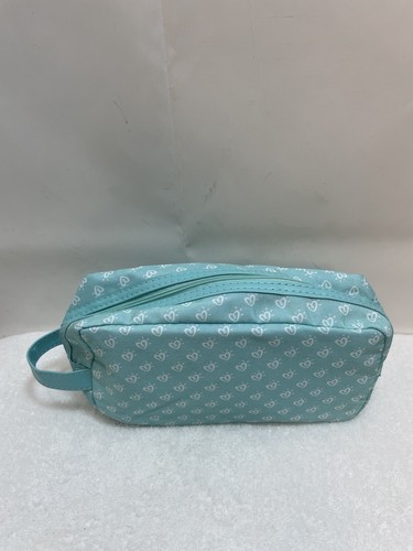 Bolsa de viaje Pampers Hearts verde azulado sostiene pañales toallitas etc. Bolso pequeño con cremallera - Imagen 3 de 24