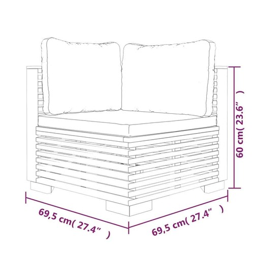 Tidyard 10 Piece Garden Set Garden Furniture Set Patio Backyard Terrace K4P2 - Picture 9 of 11
