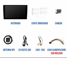 Autoradio 9" Pollici Android 2gb Ram Stereo Auto 2din WIFI GPS Bluetooh R-camera - Miniatura 1