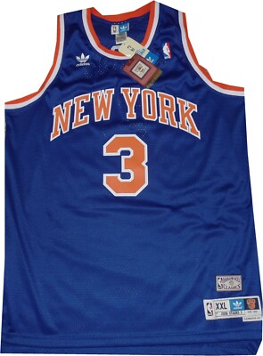 New York Knicks John Starks Swingman Adidas 7996A Jersey Oversized
