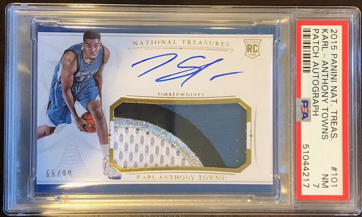 2015-16 Panini National Treasures - Karl-Anthony Towns #101 for