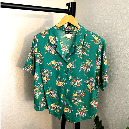 Vintage Jigsaw tropical floral blouse. Size M eBay