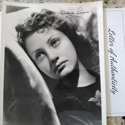 Diana Lewis SIGNED Photo 30s Movie TV Actress William Powell Rocky