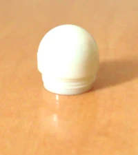 VTG Hot Rod Dashboard Indicator Light Lens WHITE (15.75 x 15.75mm)