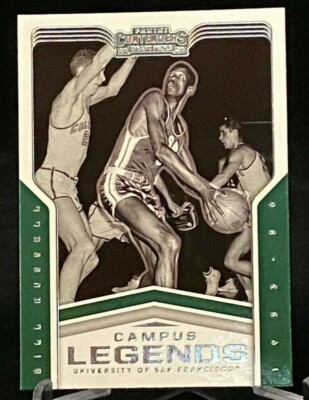 2020-21 Contenders Draft Picks Campus Legends #8 Bill Russell San Francisco Dons