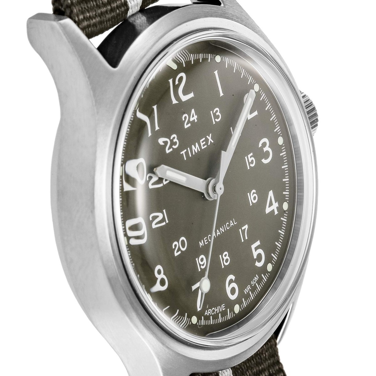 TIMEX Watch MK1 Mechanical Camper Green Dial Hand-wound 36MM