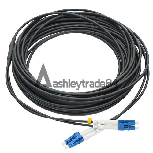 300M Black Armored Fiber Cable LC-LC UPC SM 9/125 Duplex Fiber Optic Patch Cord - Afbeelding 4 van 6