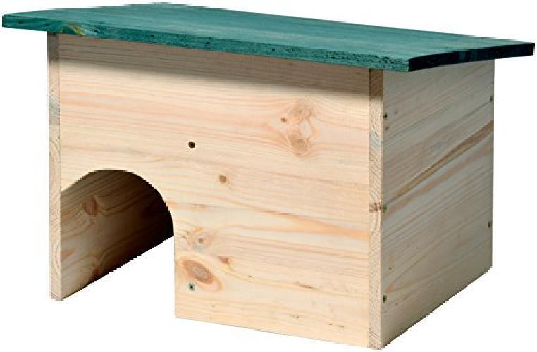 dobar 22222e Igelhaus Bausatz mit wetterfestem Dach mit Schleuse, 34.5 x 24 x 27