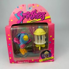 RARE Vintage 1988 Smooshees Cuddlers "Perchy Bird" Fisher Price New NIB
