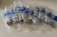 10 Leviton 41084-FIF Quickport Snap-in F-Type Bulkhead Coax Connector Ivory