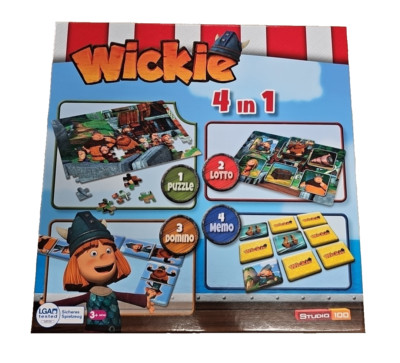 EB3113 Wickie, 4 in 1, Puzzle, Lotto, Domino, Memo, ab 3 J. Studio 100