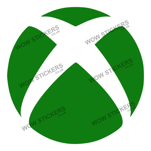 X Box Logo sticker 145x 145mm car window laptop bag skateboard gaming decal