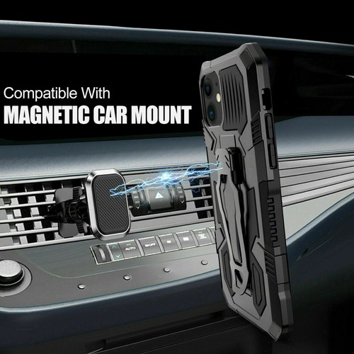 Shockproof Hybrid Armor Case For iPhone 15 Pro Max 14 13 12 11 XS XR 8+Belt Clip - Photo 9 sur 17