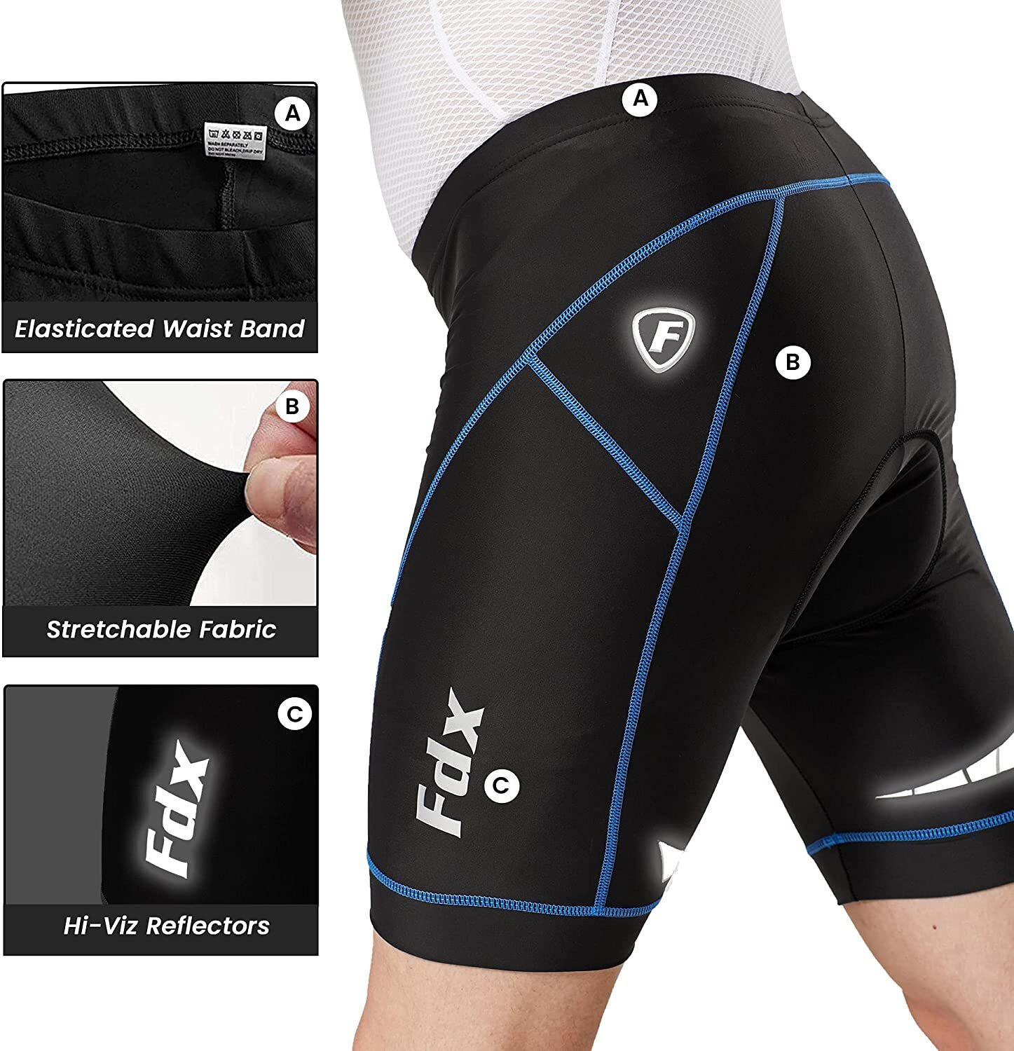 Men's Cycling Shorts Padded 3D MTB Breathable Bicycle Summer Cycling