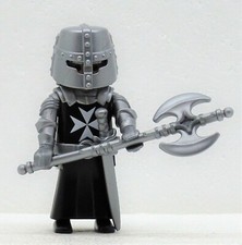 MALTESER RITTER BERSERKER PLAYMOBIL > Kreuzritter Crusader Rock Beil Custom RAR