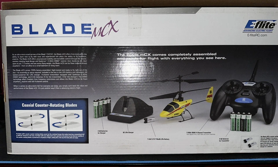 Blade MCX Helicopter, R/C, 2008 - RTF Not FULLY Tested READ DESCRIPTION - Image 2 of 4