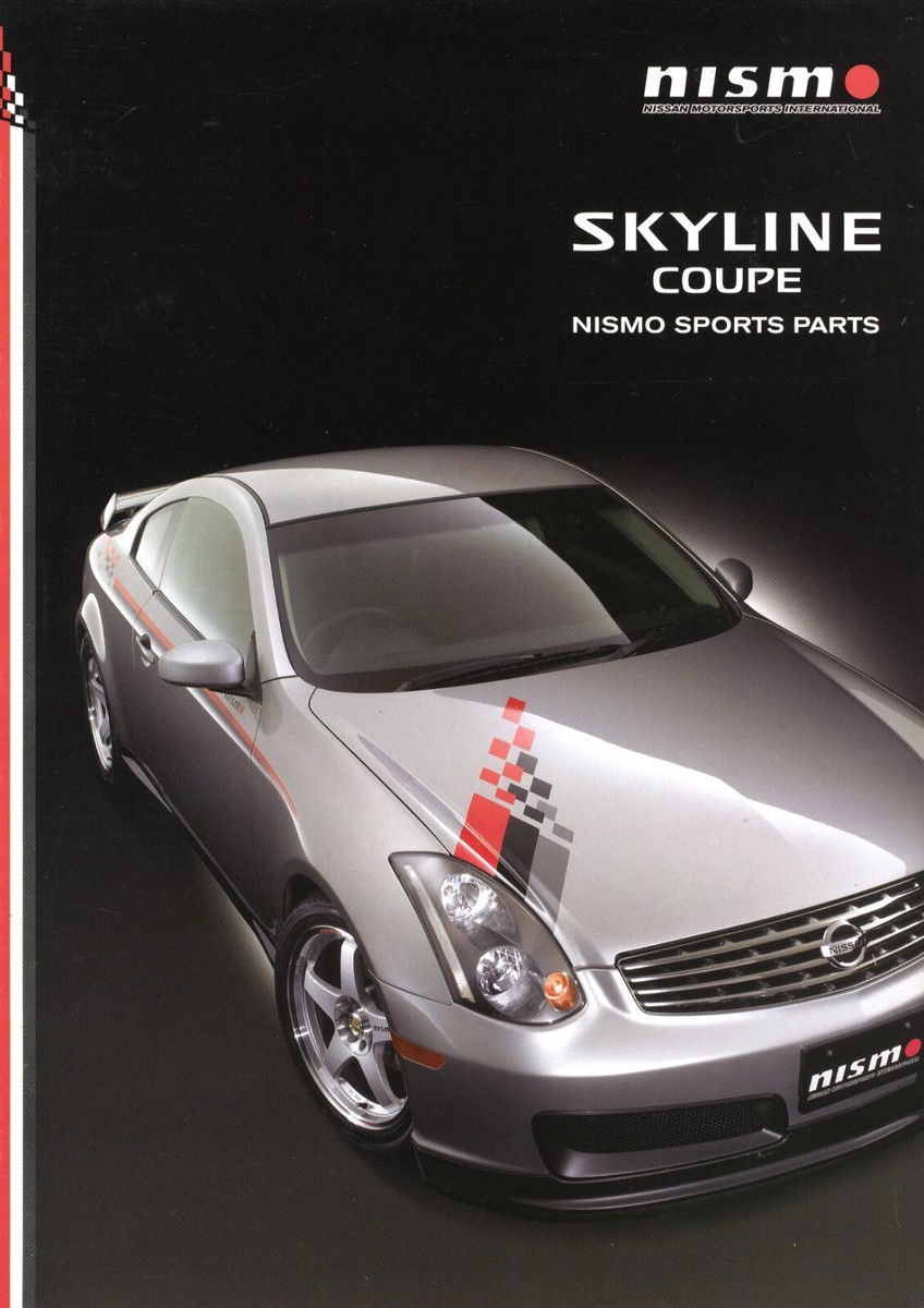 Catalog] 2003 Nissan V35 Skyline coupe NISMO sports parts brochure