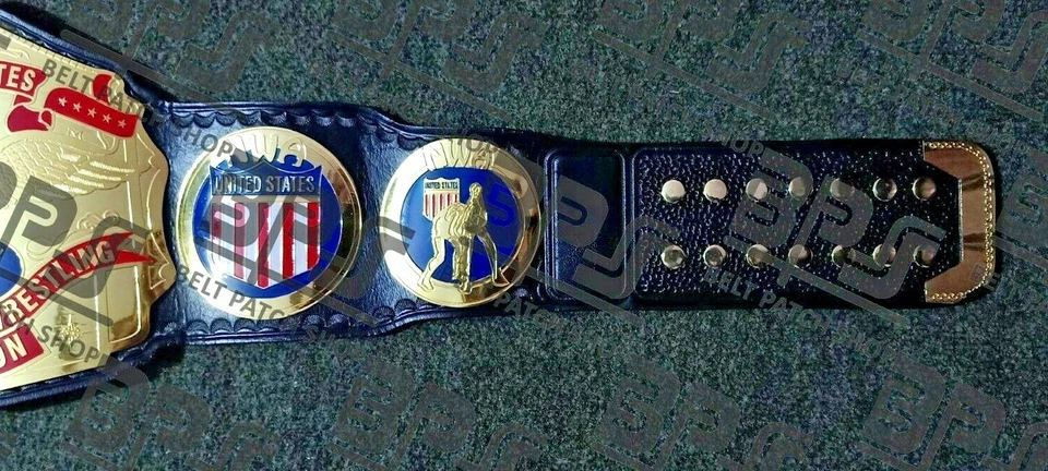 Cinturón campeón de lucha de peso pesado NWA Estados Unidos placa de zinc de 4 mm de grosor Foto 2 de 4