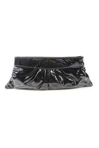 Lauren-Merkin-Womens-Small-Clutch-Handbag-Black-Patent-Leather