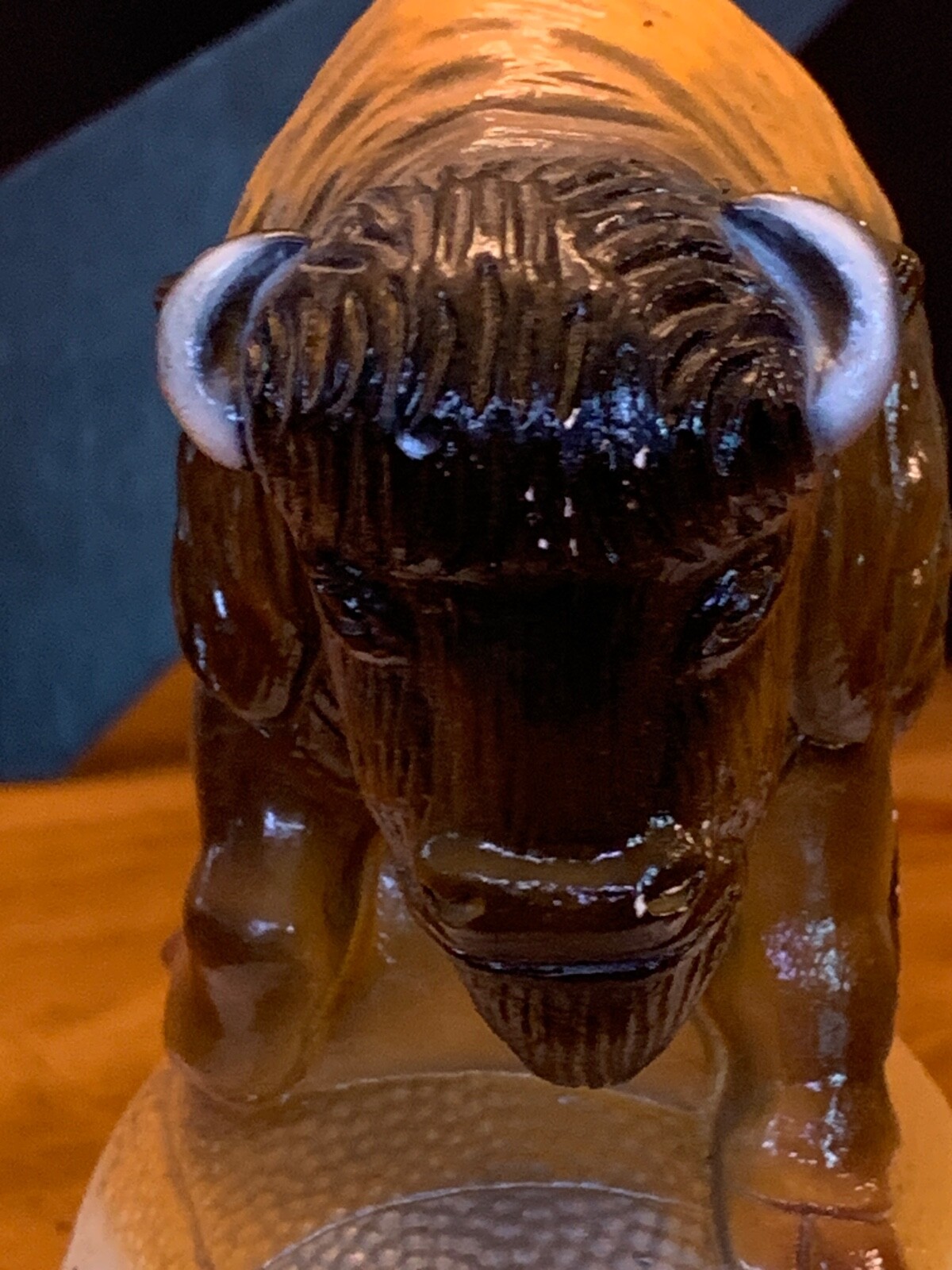 (Rare C.U) “Go Buffalos Go”  RU-VERT Tackles Vertigo Medicine Advertising Statue