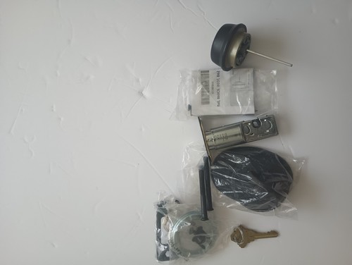 Schlage Plymouth Matte Black Single Cylinder Deadbolt Keyed One Side - Picture 2 of 2