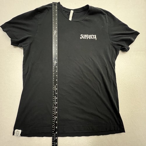 SubDocta EDM T-Shirt Herren Gr. XL Schwarz Kurzarm Rundhals Grafikdruck Tee - Bild 6 von 10