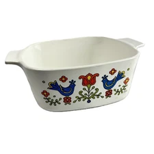 1.5 Qt Corning Ware Square Casserole – A-1½-B – White Classic Bake Dish