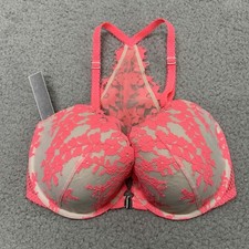 Victoria Secret Bra 32DD Demi Dream Angels Lined Demi Racerback Front Close