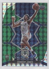 2021-22 Panini Mosaic Rookies Green Prizm Herbert Jones #231 Rookie RC 2x9