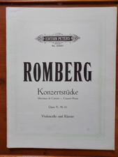 Romberg Konzertstucke Op 51,50, 61 Violoncello and Piano Peters