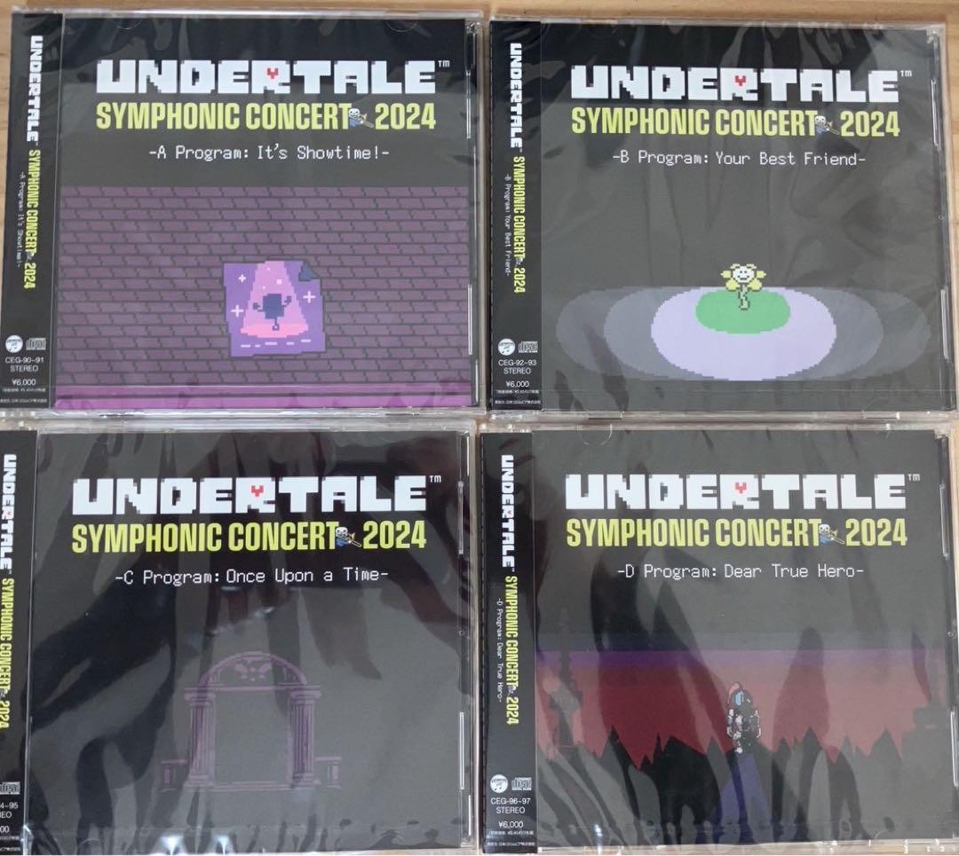 邦楽 undertale symphonic concert 2024 Undertale Concert 2024 4-Piece Set Limited Edition | eBay